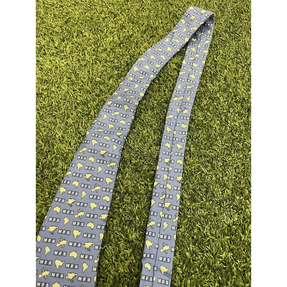 Vineyard Vines Blue MFS INVESTMENT MANAGEMENT USA SILK Tie HMA1420 Necktie Men‎